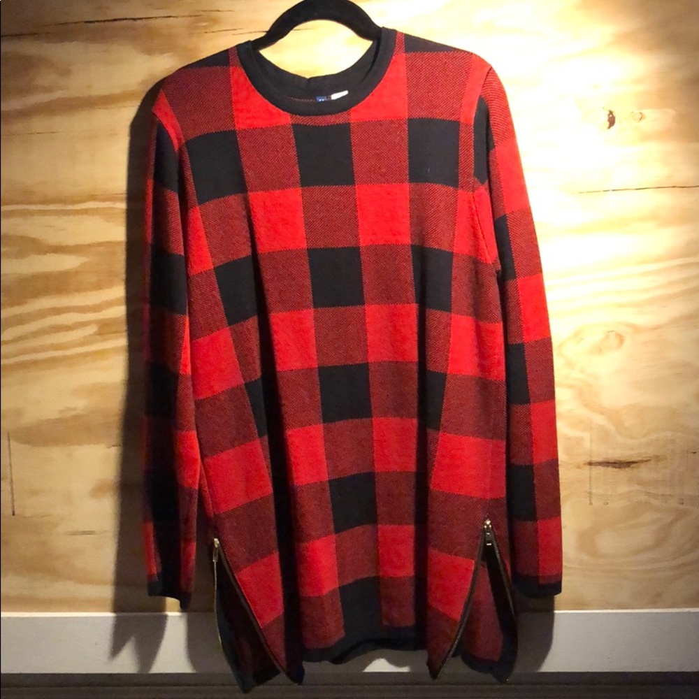 Plaid sweater